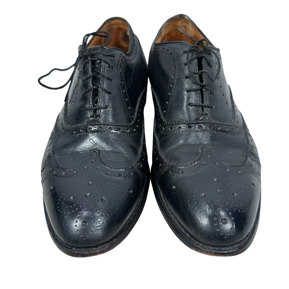 Alden 903 Mens Black Leather Wingtip Oxford Brogue Dress‎ Shoes Size 9 B/D USA